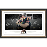 Penrith Panthers 2021 NRL Premiers Dual Signed Ivan & Nathan Cleary Official Icon Series Print Framed - 5001