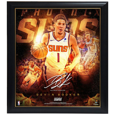 Devin Booker Phoenix Suns Fanatics Authentic Framed 15" x 17" Stars of the Game Collage - Facsimile Signature Frame - 4584