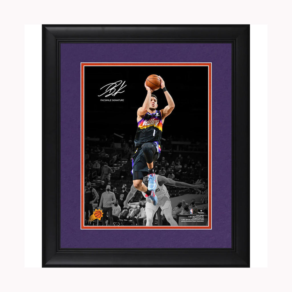 Devin Booker Phoenix Suns Facsimile Signature Framed 11" x 14" Spotlight Photograph - 5166