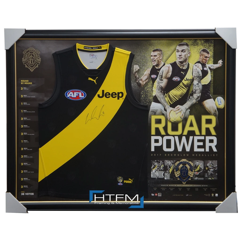 Dustin Martin Signed 2017 Brownlow Medallist Official Afl Jumper Framed Dusty - 3179 in Stock Now