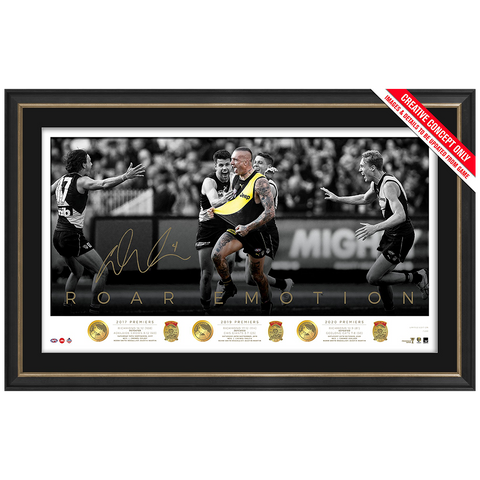 Dustin Martin Signed Premiership Official Icon Series Print Framed - 4671