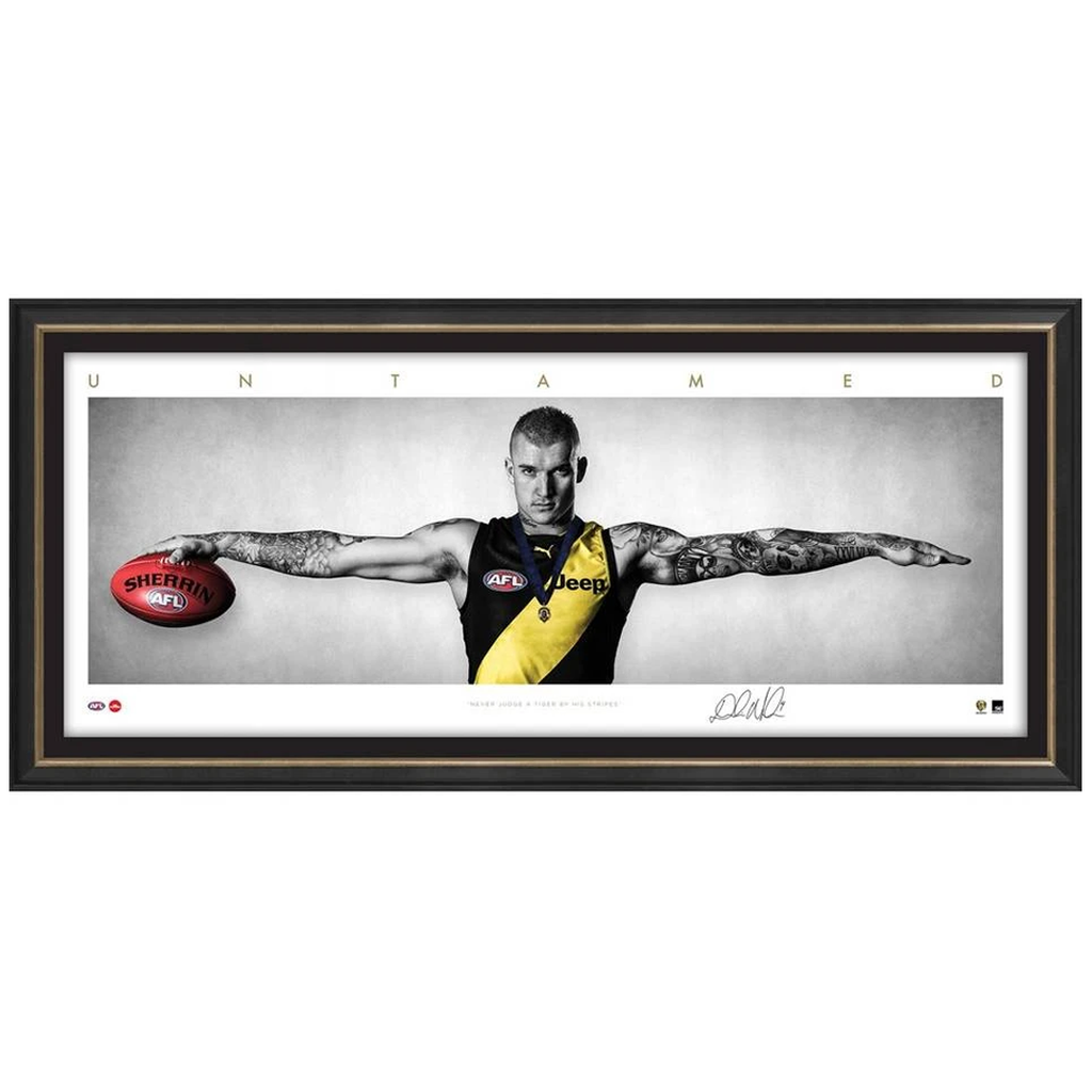 Dustin Martin Signed Richmond Mini Wings Official Afl Print Framed 2017 Brownlow - 3253
