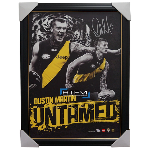 Dustin Martin Signed Richmond Untamed Official Afl Print Framed - 2512