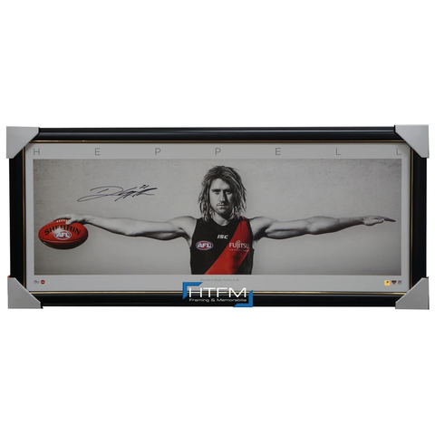 Dyson Heppell Signed Essendon Wings L/e Official Afl Print Framed in Stock - 3143