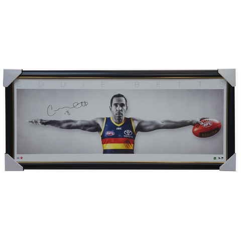 Eddie Betts Signed Official Afl Adelaide Crows Full Size Wings Print Framed - 3671