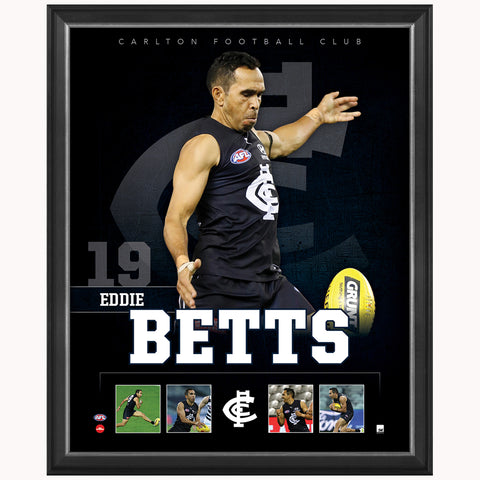 Eddie Betts Carlton F.c. Official Licensed Afl Print Framed New - 4483