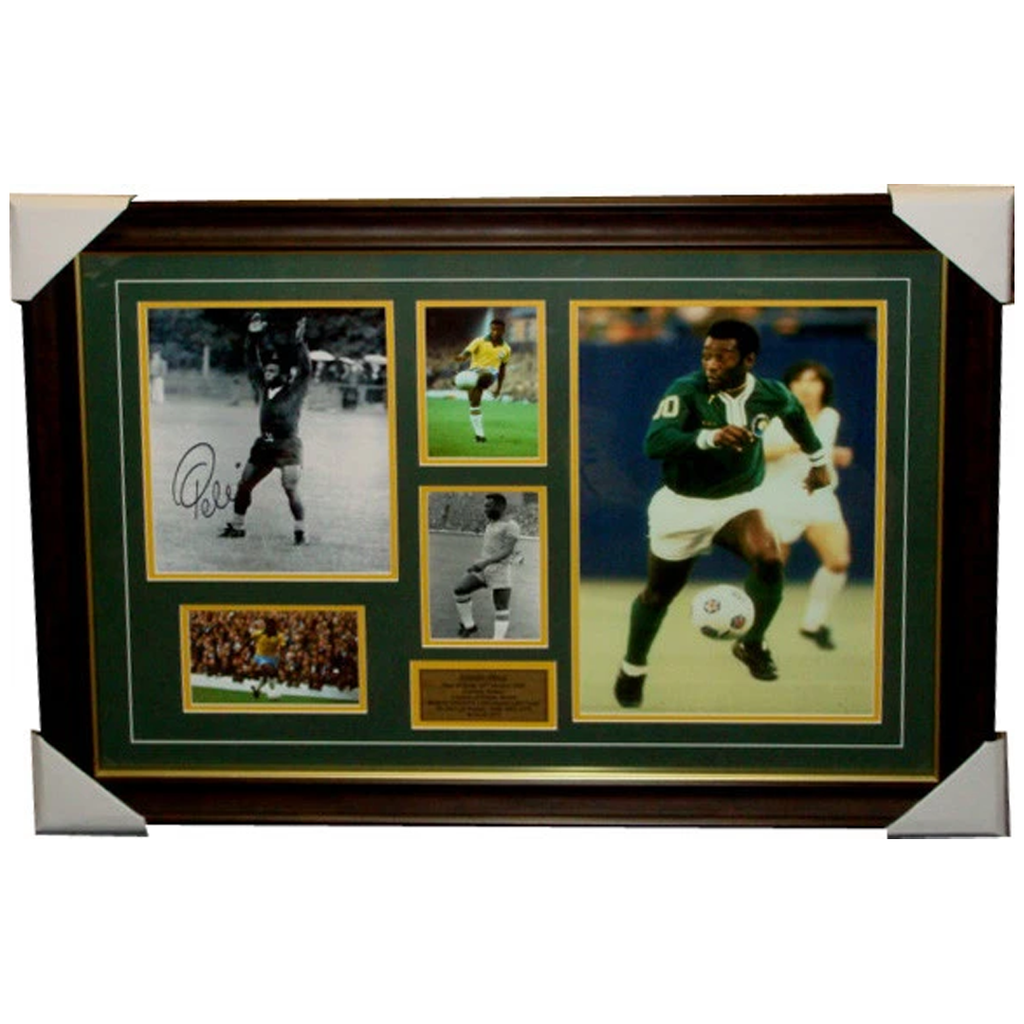 Edson Pele Brasil Legend Signed Photo Collage Framed - 3876