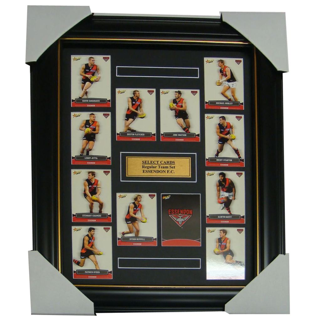 Essendon 2013 Select Cards Set Framed includes Watson and Heppell - 1248