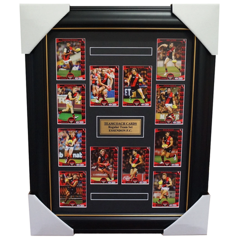 Essendon 2014 Limited Edition Teamcoach Cards Set Framed Watson Heppell Goddard - 1782