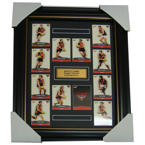 Essendon Bombers 2012 Select Cards Set Framed inc Jobe Watson - 1192