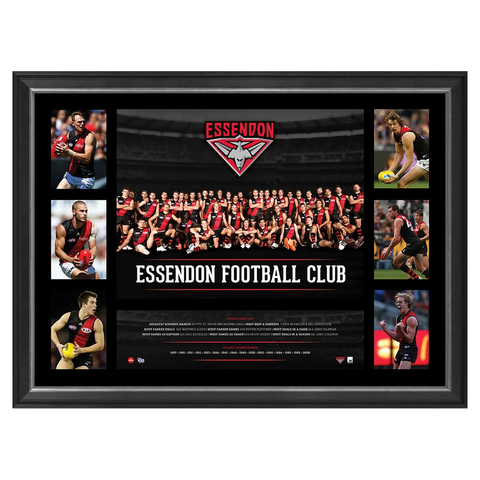 Essendon Bombers 2016 Official Afl Team Premiergraph Super Frame Brand New - 2866