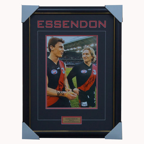 James Hird & Matthew Lloyd Essendon Dual Signed Photo Framed - 5242