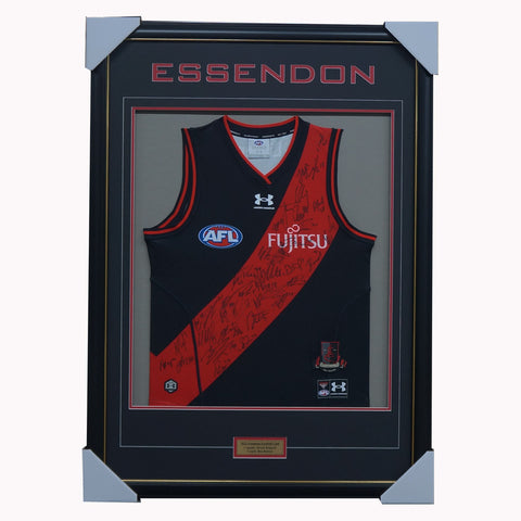 Essendon Bombers Football Club 2022 AFL Official Team Signed Guernsey - 5078