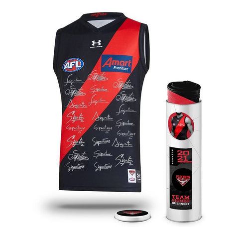 Essendon Bombers Football Club 2021 AFL Official Team Signed Guernsey - 4698