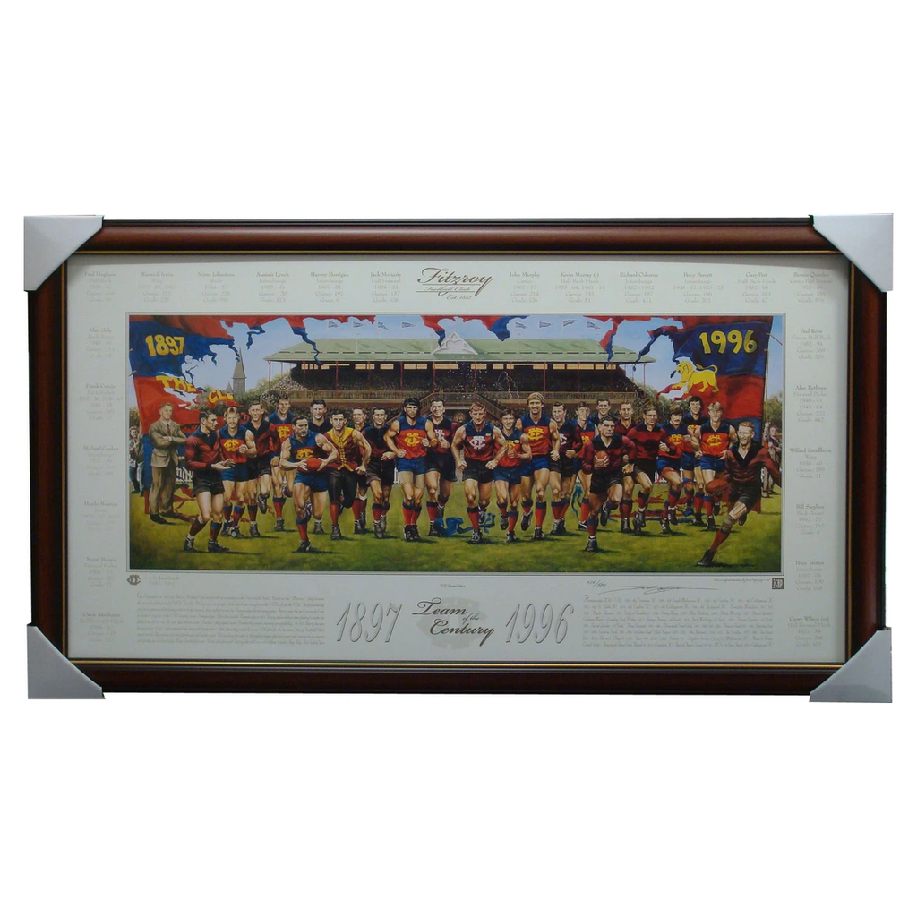 Fitzroy Team of the Century Jamie Cooper Limited Edition Print Framed - 1441