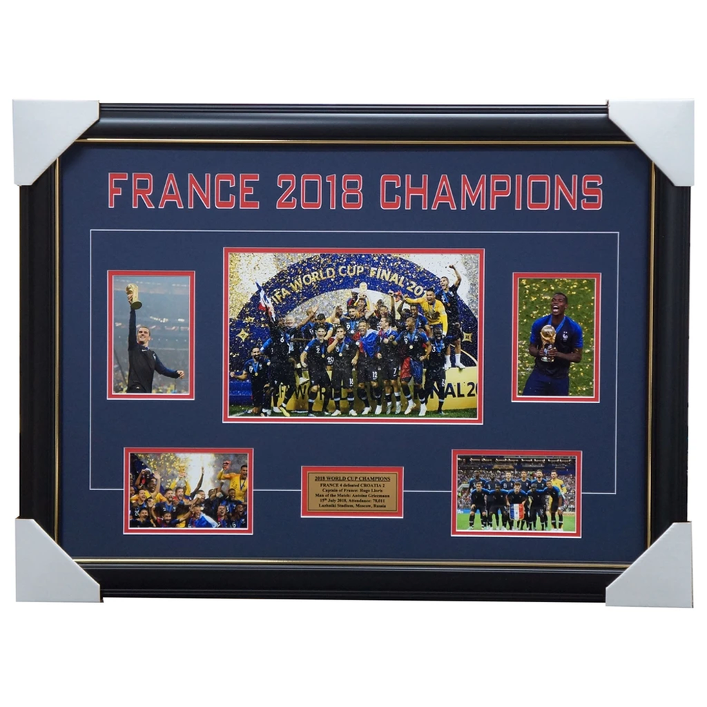 France 2018 World Cup Champions Photo Collage Framed Pogba Griezmann - 3171