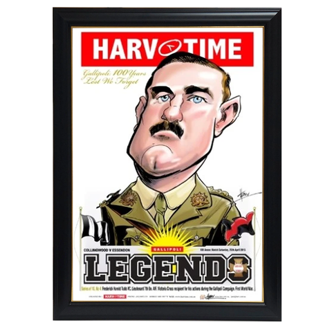 Frederick Harold Tubb, 4th Victoria Cross Medal Recipient, Harv Time Print Framed - 4106