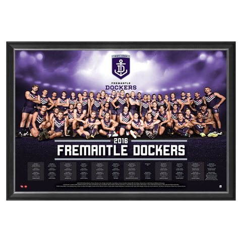 Fremantle Dockers 2016 Afl Team Print Framed Pavlich Ballantyne - 2718