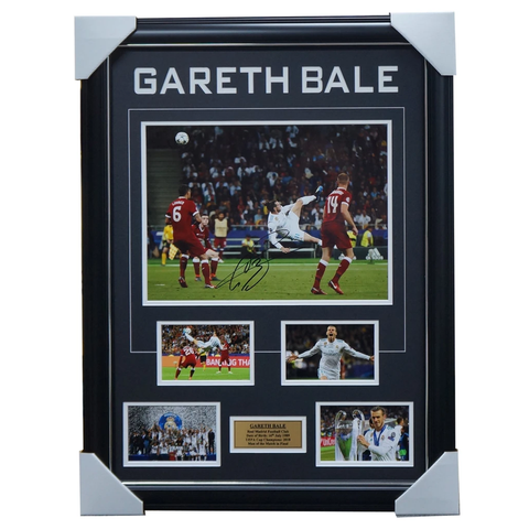 Gareth Bale Signed 2018 Champions League Real Madrid Collage Framed - 3452