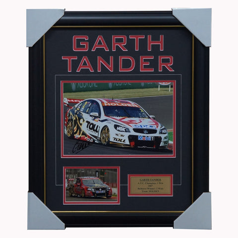 Garth Tander Holden Signed Photo Collage Framed - 3866