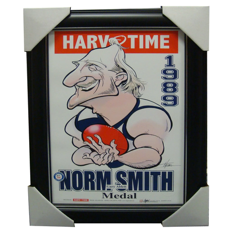 Gary Ablett Snr. Geelong 1989 Norm Smith Medallist L/e Print Framed - 1519