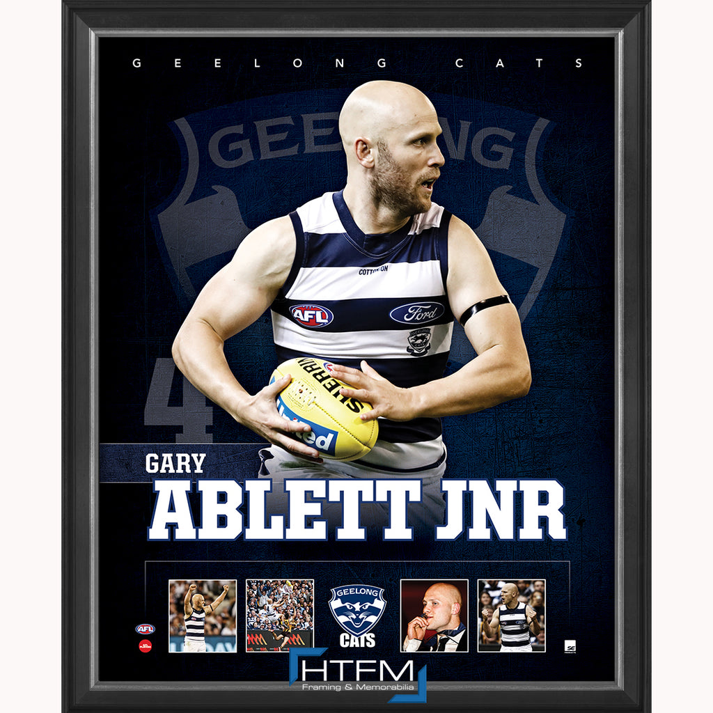 Gary Ablett Jnr. Geelong F.c. Official Licensed Afl Print Framed New - 3707