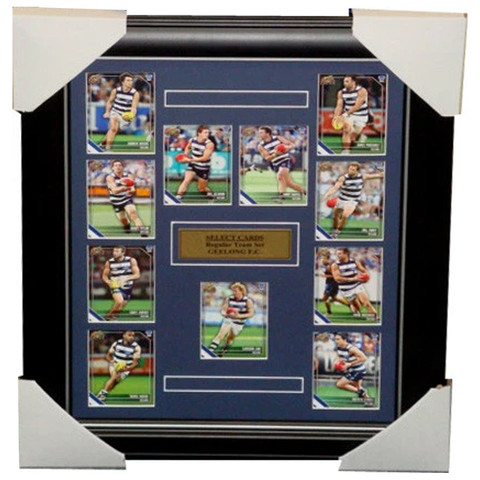 Geelong 2011 Afl Select Cards Complete Set Framed - 3268