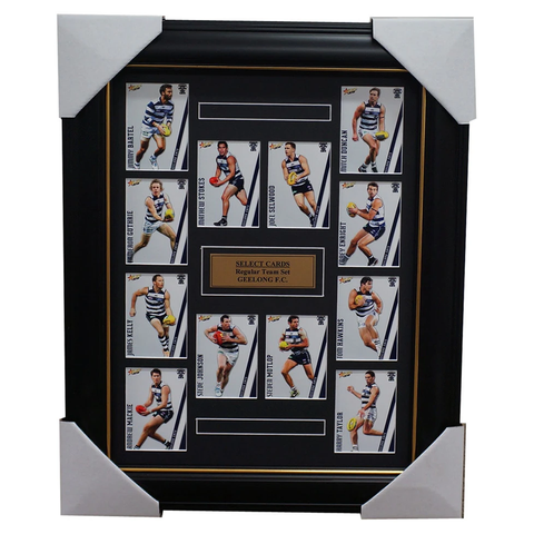 Geelong 2015 Select Card Team Set Framed Selwood Bartel Johnson Kelly Hawkins - 1022