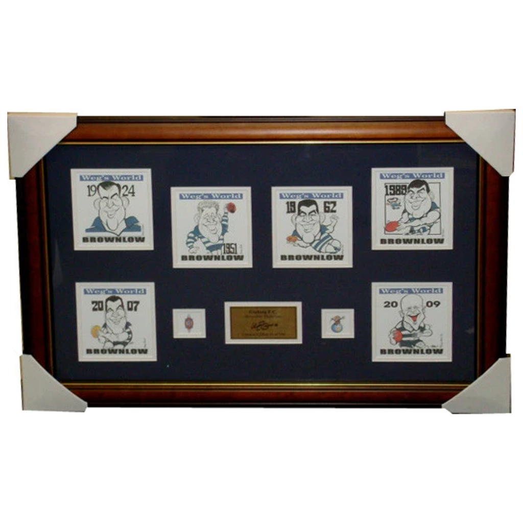 Geelong Brownlow Medallist Limited Edition Prints Framed - 2743