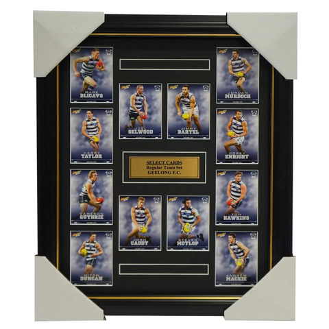 Geelong Cats 2016 Select Card Team Set Framed Joel Selwood Jimmy Bartel Hawkins - 2640