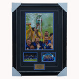 Giorgio Chiellini Signed 2020 Euro Champions Photo Collage Framed Private Signing - 5021