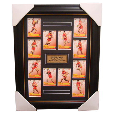 Gold Coast Suns 2014 Limited Edition Select Cards Set Framed - Ablett Bennell - 1711
