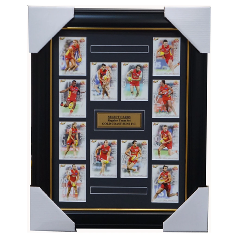 Gold Coast Suns 2019 Select Card Team Set Framed Afl Martin Swallow - 3617