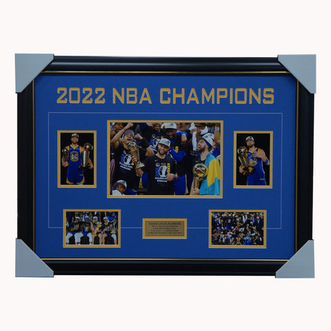 Golden State Warriors Record Breaking Season Logo Black Framed Jersey –  Super Sports Center