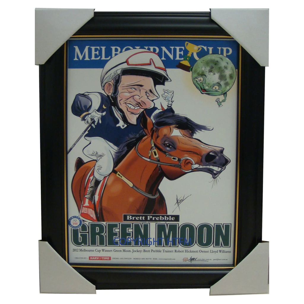 Green Moon 2012 Melbourne Cup Winner L/e Print Framed - 1592