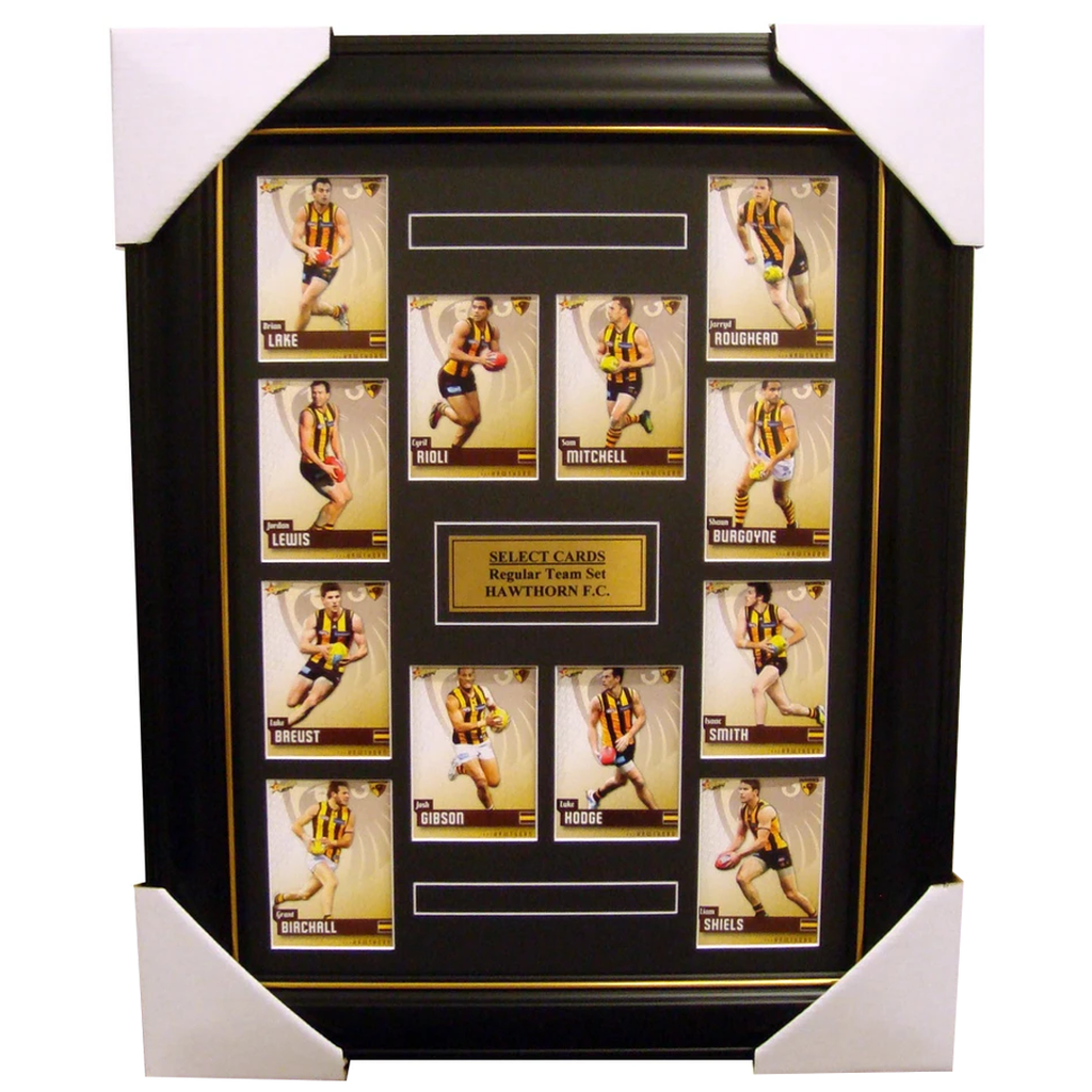 Hawthorn 2014 Limited Edition Select Cards Set Framed - Hodge, Rioli, Mitchell - 1698