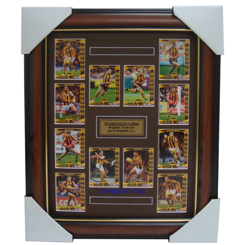 Hawthorn 2014 Teamcoach Limited Edition Cards Set Framed  Hodge, Rioli, Mitchell - 1722