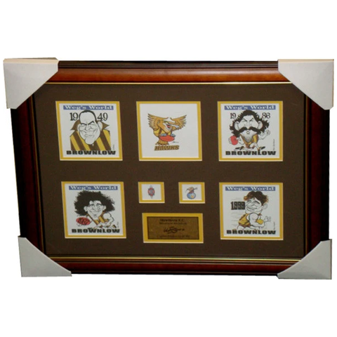 Hawthorn Brownlow Medallist Limited Edition Prints Framed - 2745