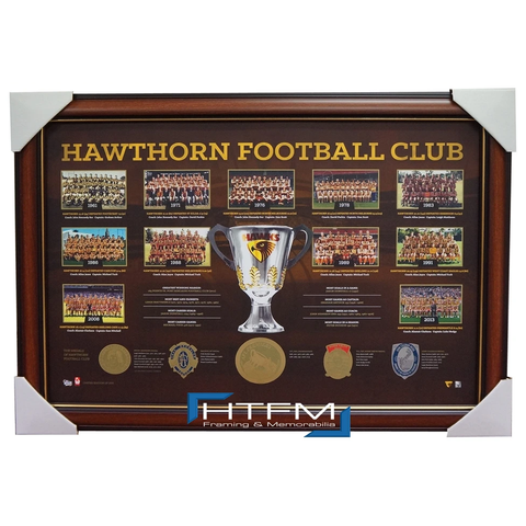 Hawthorn Historical Series Premiership Afl Licensed Print Framed - 1894