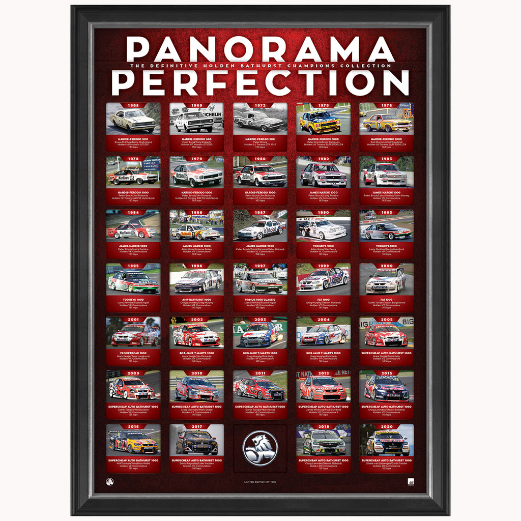 Holden Panorama Perfection Bathurst Official Limited Edition Print Framed - 4768
