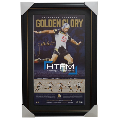 Johnathan Thurston Signed 2015 Dally M Official Nrl Print Framed North Qld Cowboys - 2912