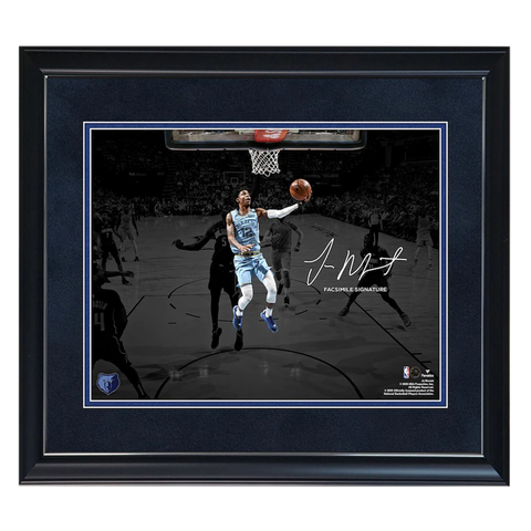 Ja Morant Memphis Grizzlies Framed 11" x 14" Spotlight Photograph - Facsimile Signature - 4851