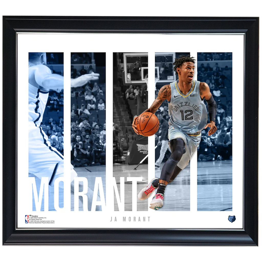 Ja Morant Memphis Grizzlies Player Panel Collage Official Nba Print Framed - 4419