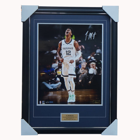 Ja Morant Signed Memphis Grizzlies Official NBA Panini Signed Intensity Photo Framed - 4991