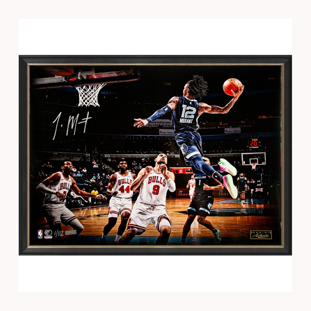 JA MORANT SIGNED 16X20 "AIR MORANT" PHOTOGRAPH ~LIMITED EDITION TO 112~ - 4923