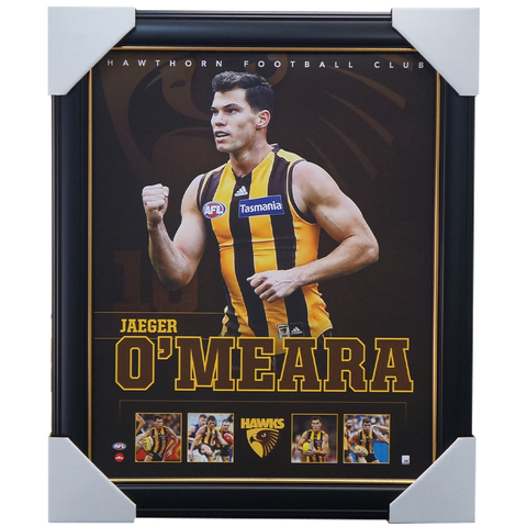 Jaegar O'meara Hawthorn F.c. Official Afl Licensed Print Framed New - 3752