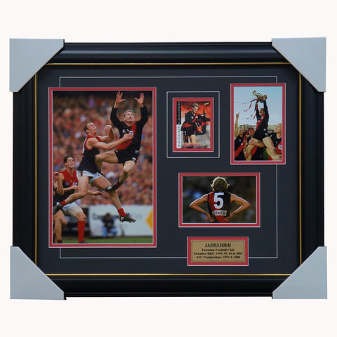 James Hird Essendon Signed Photo Collage  Framed - 1380 1 Only