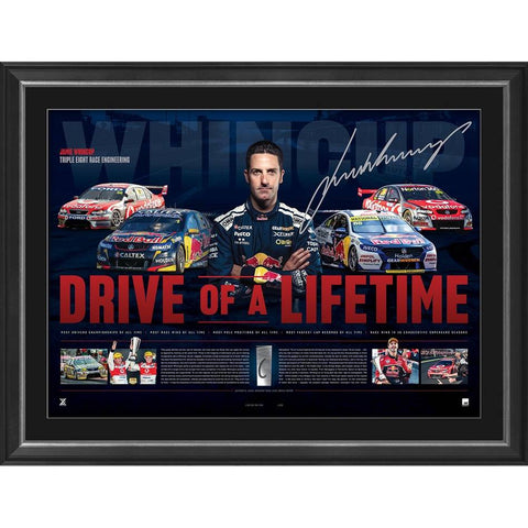 Jamie Whincup Signed Official Lithograph Framed Drive of a Lifetime - 4936
