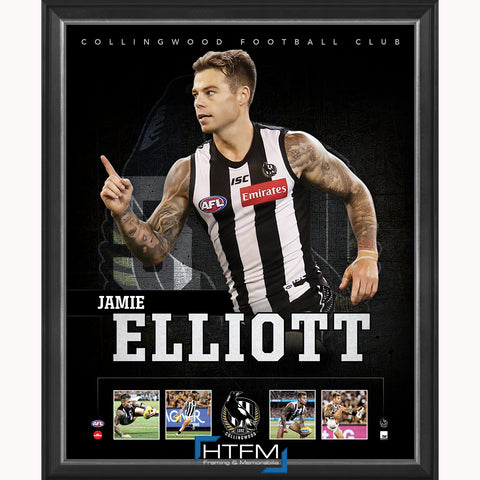 Jamie Elliot Collingwood Official Licensed Afl Print Framed New - 3684