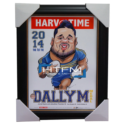 Jarryd Hayne 2014 Dally M Medallist L/e Harv Time Print Framed Parramatta Eels - 2037